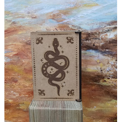 Boite à cartes tarot motif serpent