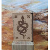 Boite à cartes tarot motif serpent
