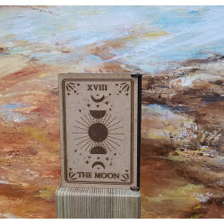 Boite à cartes tarot motif lune
