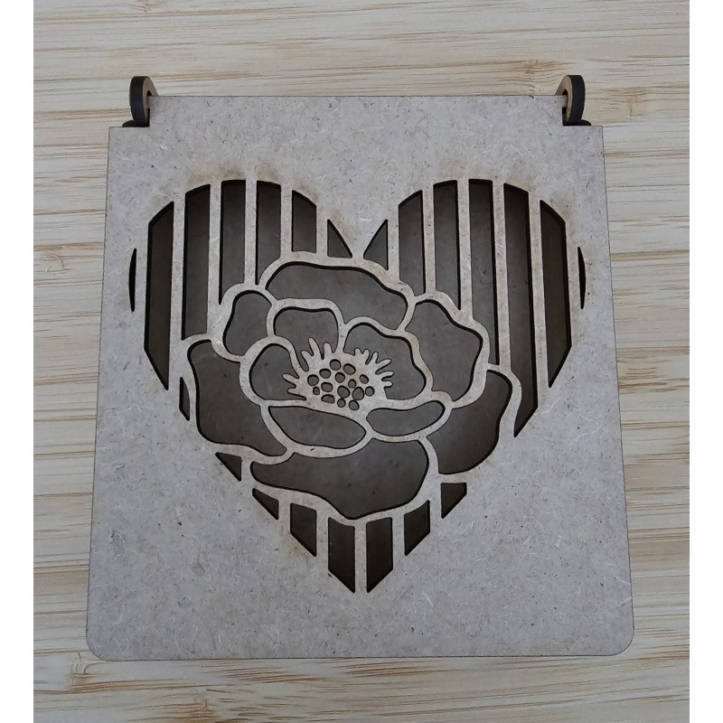 Boite à Bijoux carrée fleur