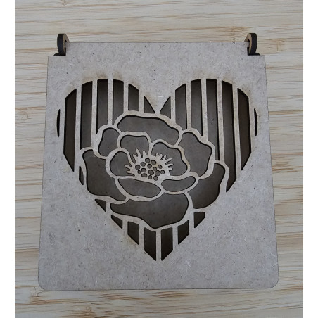 Boite à Bijoux carrée fleur