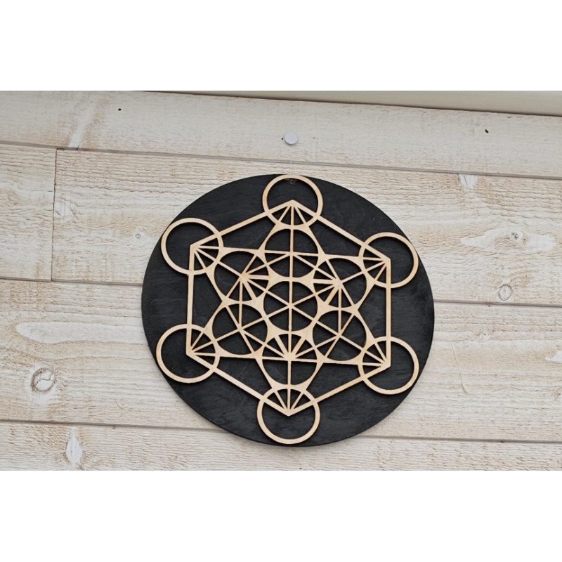 Métatron sur support  bleu 20-22cm
