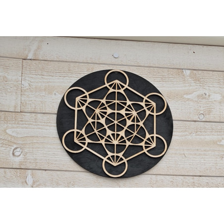 Métatron sur support  bleu 20-22cm