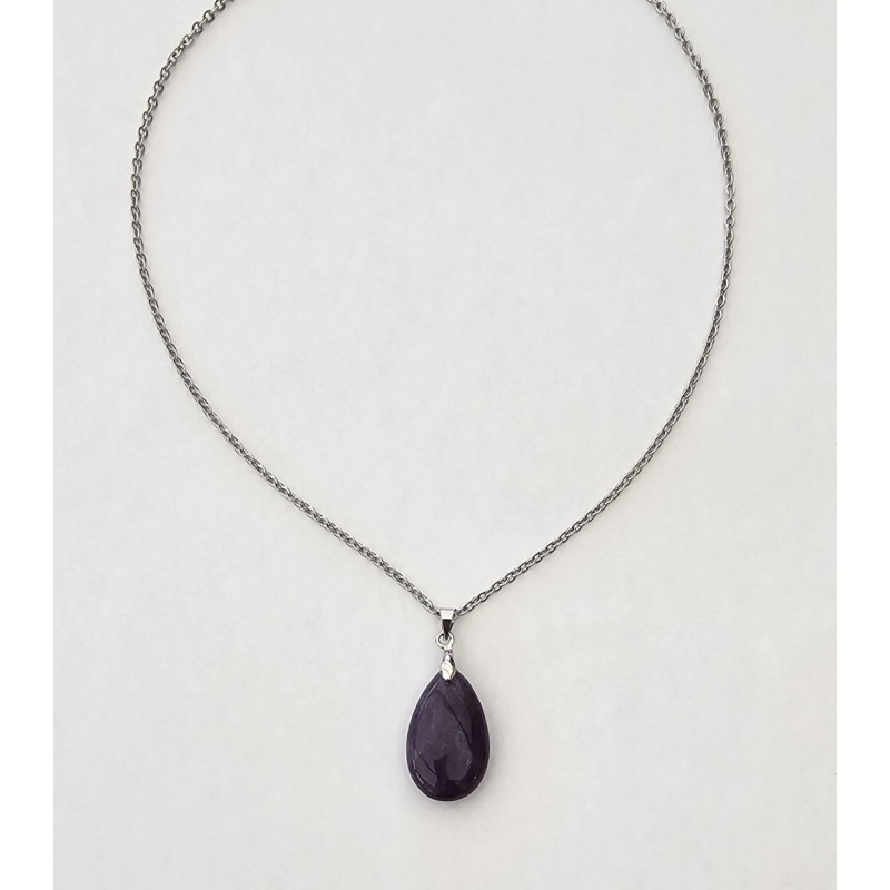 Collier goutte Améthyste A.I