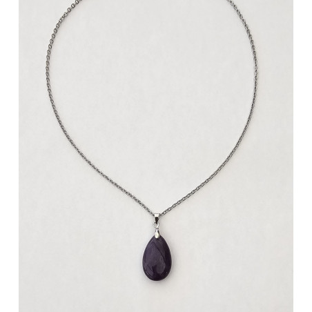Collier goutte Améthyste A.I