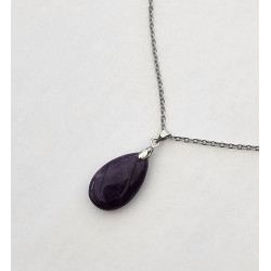 Collier goutte Améthyste A.I