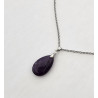 Collier goutte Améthyste A.I