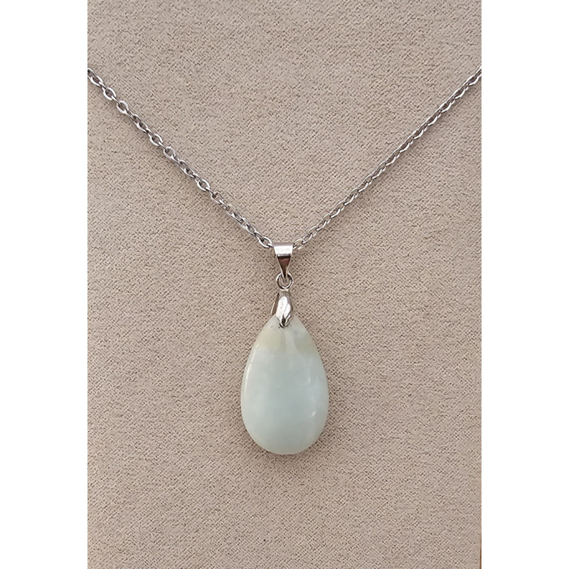 Collier goutte Amazonite A.I