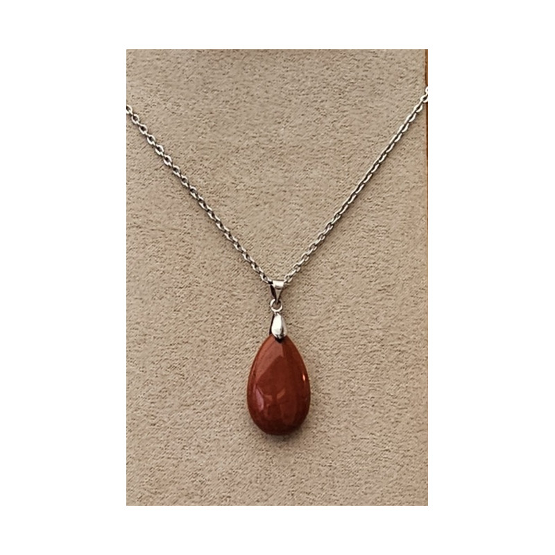 Collier goutte Cornaline A.I