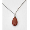 Collier goutte Jaspe rouge A.I