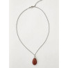 Collier goutte Jaspe rouge A.I