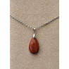 Collier goutte Jaspe rouge A.I