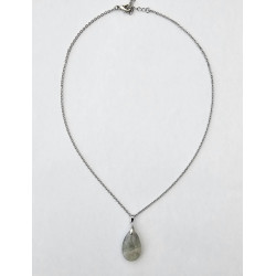 Collier goutte Fluorite Multicolore A.I