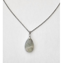 Collier goutte Fluorite Multicolore A.I