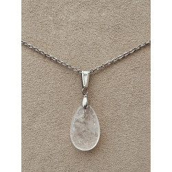 Collier goutte Cristal de roche A.I