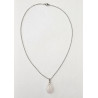Collier goutte Quartz rose A.I