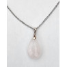 Collier goutte Quartz rose A.I