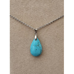 Collier goutte Turquoise A.I