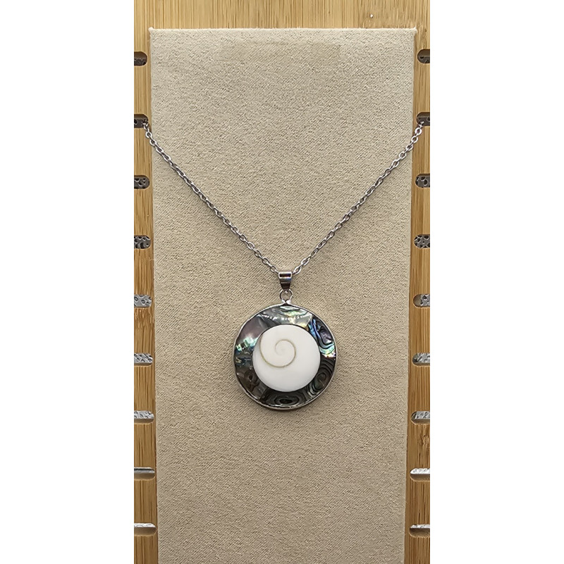 Collier Abalone Oeil de Ste Lucie A.I