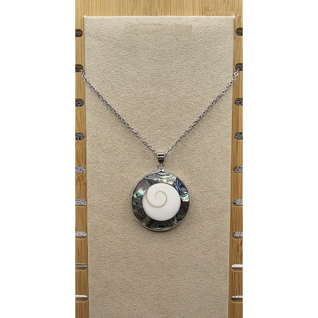 Collier Abalone Oeil de Ste Lucie A.I