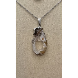 Collier Agate naturelle Ghéodinos 1