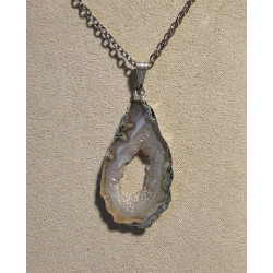 Collier Agate naturelle Ghéodinos 3