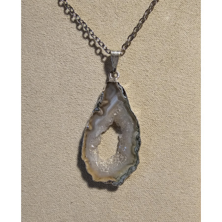 Collier Agate naturelle Ghéodinos 3