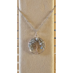Collier Labradorite Arbre de vie