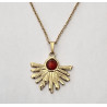 Collier Cornaline demi soleil A.I.OR