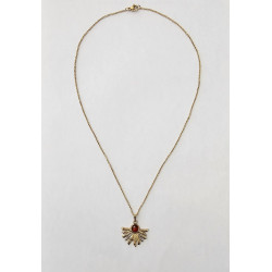 Collier Cornaline demi soleil A.I.OR