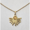 Collier Quartz Rose demi soleil A.I.OR