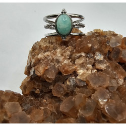 Bague Amazonite 3 rangs A.I