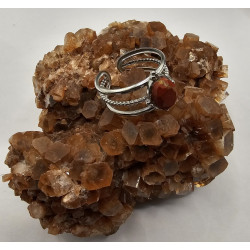 Bague Jaspe rouge 3 rangs A.I