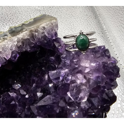 Bague Malachite 3 rangs A.I