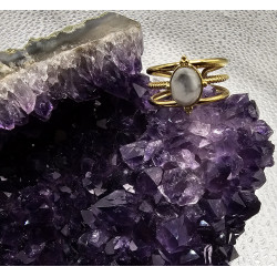 Bague Howlite 3 rangs A.I.OR