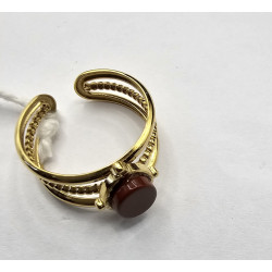 Bague Jaspe Rouge 3 rangs A.I.OR