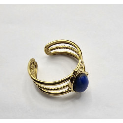 Bague Lapis-lazuli 3 rangs A.I.OR