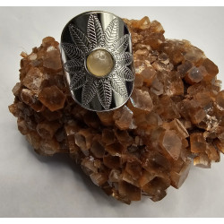 Bague Ethnique Quartz Rose A.I