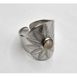 Bague Ethnique Quartz Rose A.I