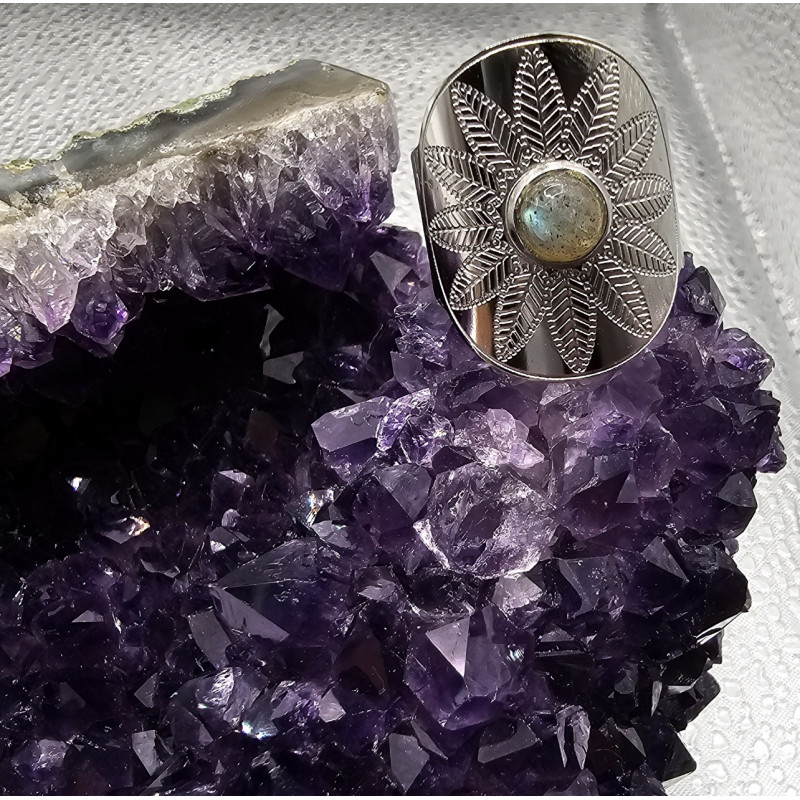 Bague Ethnique Labradorite A.I