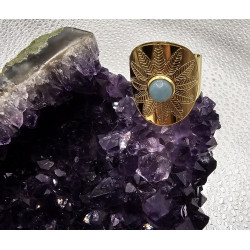 Bague Ethnique Amazonite A.I.OR