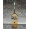 Porte clé bois goutte motif camping-car