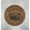 Dessous de plat "Je voyage..."