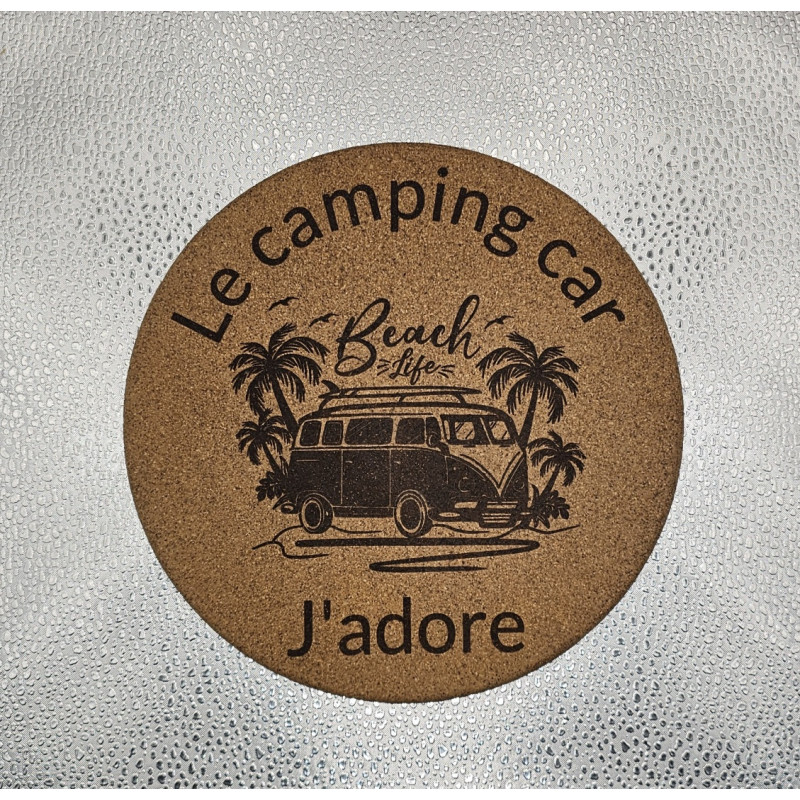 Dessous de plat "Le Camping-car j'adore"