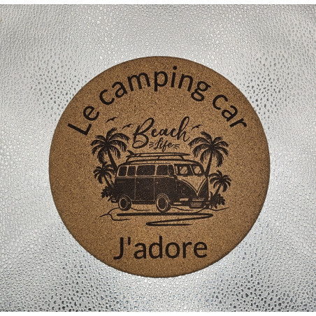 Dessous de plat "Le Camping-car j'adore"