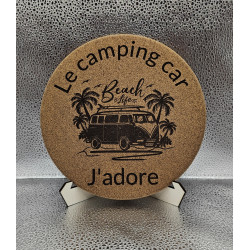 Dessous de plat "Le Camping-car j'adore"