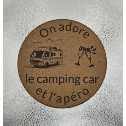 Dessous de plat "On adore le Camping-car..."