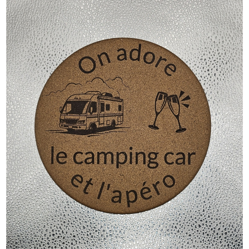 Dessous de plat "On adore le Camping-car..."