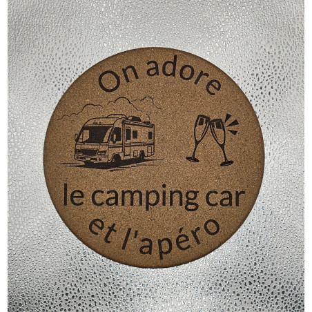 Dessous de plat "On adore le Camping-car..."