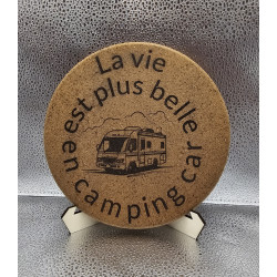 Dessous de plat "La vie est plus belle..."